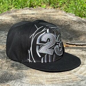 Men’s Outdoor Adjustable Sunshade Embroidered Crystal Bling #23 Cap Hat BK